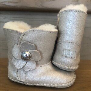 UGG Cassie Poppy Metallic Bootie / Baby Boots - Gold, Infant / Toddler Size 2/3